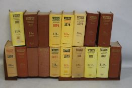 WISDEN CRICKETERS' ALMANACK - VARIOUS EDITIONS FROM 1950 - 2001, not a complete run, a mixture of