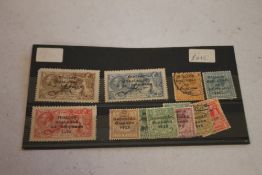 IRELAND GEO V OVERPRINT 1922 1/2d-10/- to include Sea Horse, Half Crown and shilling and ten