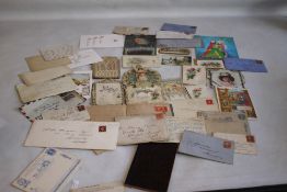 A COLLECTION OF STAMPS & COVERS (QUEEN VICTORIA ONWARDS) to include a group of early greetings