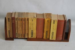 WISDEN CRICKETERS' ALMANACK - 1940 - 1949, 12 issues comprising 1940 softback, 1941 rebound, 1942