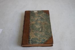 ROBERT PLOT - 'THE NATURAL HISTORY OF STAFFORDSHIRE', 1686, rebound, section missing (pages 441 -