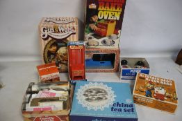 BOXED 1970'S PALITOY GIRLSWORLD MAKEUP AND HAIR STYLING MODEL, PROVA CHILD'S CHINA TEA SET, COMPLETE