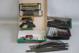 FIVE UNBOXED N GAUGE STEAM LOCOMOTIVES together with two Diesel locomotives by Wrenn, Lima Lone Star