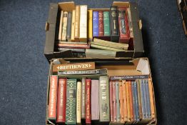 FOLIO SOCIETY - TWO BOXES OF LITERARY INTEREST to include R. L. Stevenson boxed set, 'The Arabian