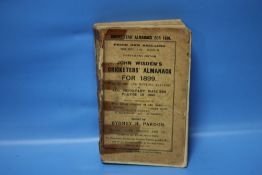 WISDEN CRICKETERS' ALMANACK 1899, softback Condition Report:Sellotaped across spine and covers,