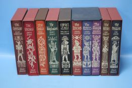 FOLIO SOCIETY - THREE VOLUME SET 'EMPIRES OF EARLY LATIN AMERICA' - 'THE INCAS', 'THE AZTECS' & 'THE