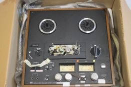 A SONY TC399 REEL TO REEL TAPE RECORDER, in original card box with booklet