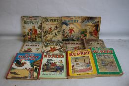 1939 RUPERT ANNUAL together with 1944, 1946, 1948, 1950, 1951 (missing back board),1952, and