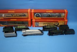 FOUR BOXED HORNBY STEAM LOCOMOTIVES AND TENDERS to include LNER CLASS A4 Silver Fox (4-6-2), SR