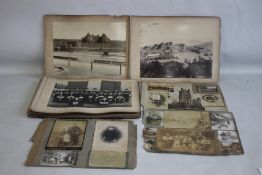 YORK AND LANCASTER REGIMENT INTEREST, a late Victorian / Edwardian photograph album containing a