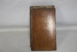 ROBERT PLOT - 'THE NATURAL HISTORY OF STAFFORDSHIRE' 1686, lacks map, 37 plates laid downCondition