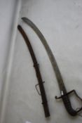 A 1796 PATTERN LIGHT CAVALRY SABRE, with the blade engraved with a fruit and foliage design with a