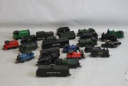 FIFTEEN UNBOXED 00 GAUGE STEAM TANK/SHUNTER UNITS, mainly Triang and four tenders and two pieces