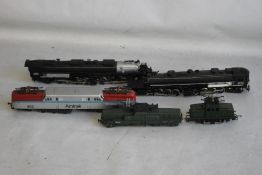 THREE UNBOXED 00 GAUGE ELECTRIC LOCOMOTIVES BY RIVAROSSI, TRIANG AND JOUEF, plus two other