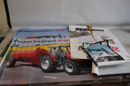 A COLLECTION OF VINTAGE MASSEY FERGUSON ADVERTISING POSTERS.