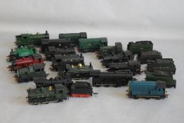 SEVENTEEN OO GAUGE TANK/ SHUNTER UNITS BY HORNBY ETC., plus five tenders.