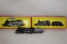 THREE BOXED HORNBY STEAM LOCOMOTIVES 'OO GAUGE' to include class 3MT Tank (2-6-2), R.150 S with