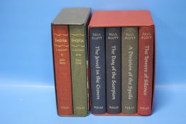 FOLIO SOCIETY - 'THE RAJ QUARTET' BOXED SET together with two volume set of 'India A History' by