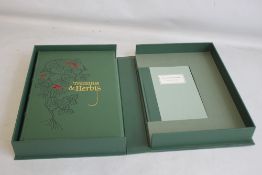 FOLIO SOCIETY - 'TRACTATUS DE HERBIS', facsimile limited edition bound in full goatskin leather,