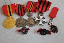 A GROUP OF BELGIAN MEDALS, to include a Leopold 1865-1905 Jubilee Issue, a Civil Merit Cross with