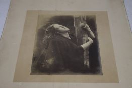 BULLOCK BROS., LEAMINGTON, a portrait photograph entitled 'Calvary' with handwritten verse: 