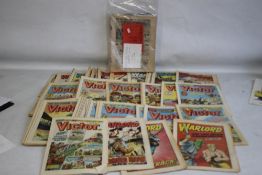 FILM FUN COMICS 1935 - 1944 (35) together with 'Victor' 1984-1985 (41) and 'Warlord' 1984-1985 (25)