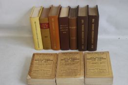 WISDEN CRICKETERS' ALMANACK 1900 - 1909, comprising 1900 rebound, 1901 rebound, 1902 rebound, 1903