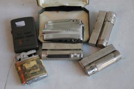 VINTAGE CIGARETTE LIGHTERS, to include a cased 