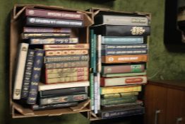 FOLIO SOCIETY - TWO BOXES OF MISCELLANEOUS TITLES to include history interest, 'Folio 60' etc.