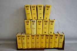 WISDEN CRICKETERS' ALMANACK - A COMPLETE UNBROKEN RUN OF HARDBACKS 1950 - 2014, 1965 - 2014 all have