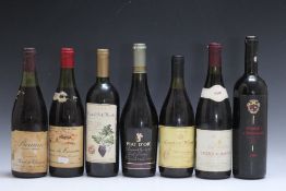 7 BOTTLES OF ASSORTED RED WINE CONSISTING OF 1 BOTTLE OF DOCG BRUNELLO DI MONTELCINO, 1 bottle of