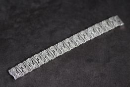 A DAVID SUTTON HALLMARKED SILVER DESIGNER BRACELET, approx weight 53.65, L 18.5 cm