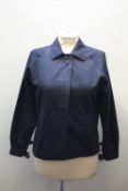 A GENTS BURBERRY NAVY BOMBER JACKET, zippered fastening, two pockets to front, button cuffsCondition