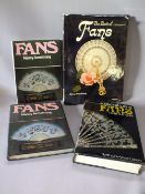 FOUR REFERENCE BOOKS ON FANS AND COLLECTING FANS