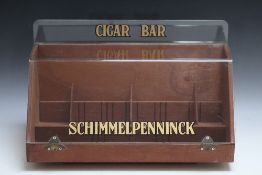 A SCHIMMELPENNINCK 'CIGAR BAR' DISPLAY STAND, W 43 cm