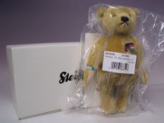 A STEIFF 'HELP FOR HEROES' TEDDY BEAR, EAN 663598, blond, limited edition with certificate of