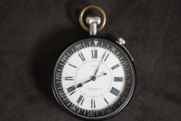 A MILITARY H. GOLAY AND SON LTD OF LONDON OPEN FACED MANUAL WIND, this Naval watch was used by the