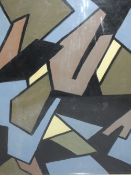 DAVID BARNES (XX-XXI). Welsh school, abstract composition, signed verso, oil on board, framed and