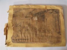 CIRCLE OF PABLO RUIZ PICASSO (1881-1973). Cottage kitchen interior scene, bears signature and date