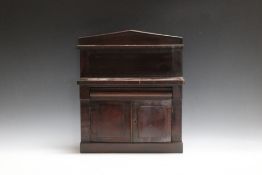 A MINIATURE CHIFFONIER, W 34.5 cm