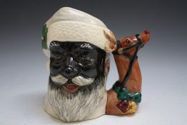 ROYAL DOULTON CHARACTER JUG - BLACK SANTA CLAUS 'NOT PRODUCED FOR SALE', stamped to base 'THE