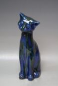A CHARLES BRANNAM BARAM ART POTTERY CAT, H 33 cmCondition Report:right ear restored, firing cracks