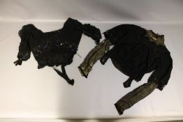 TWO LATE VICTORIAN LADIES BLOUSES, the long sleeve example with lace and embroidered detail, the