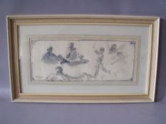 T O'DONNELL (XX). Irish school, modernist figure studies, signed lower left, watercolour, framed and