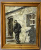 (XX-XXI). Impressionist study of figures at a cottage door, from a series of 'Pembrokeshire