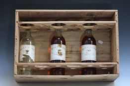 2 BOTTLES OF 1971 CHATEAU RIEUSSEC 1ER GRAND CRU CLASSE SAUTERNES, together with 1 empty bottle,
