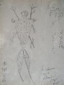 CIRCLE OF PABLO RUIZ PICASSO (1881-1973). Spanish school, modernist figure study, bears signature