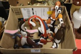 A COLLECTION OF BORDER FINE ARTS 'HOTDOGS' FIGURES