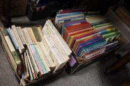 A SMALL TRAY OF BEATRIX POTTER BOOKS TOGETHER WITH A TRAY OF CHILDREN'S ANNUALS