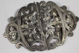 A HALLMARKED SILVER 1912 NURSES BELT BUCKLE
